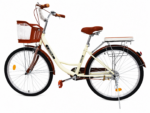 Bicicleta de paseo 26 pulgadas beige Voltaje