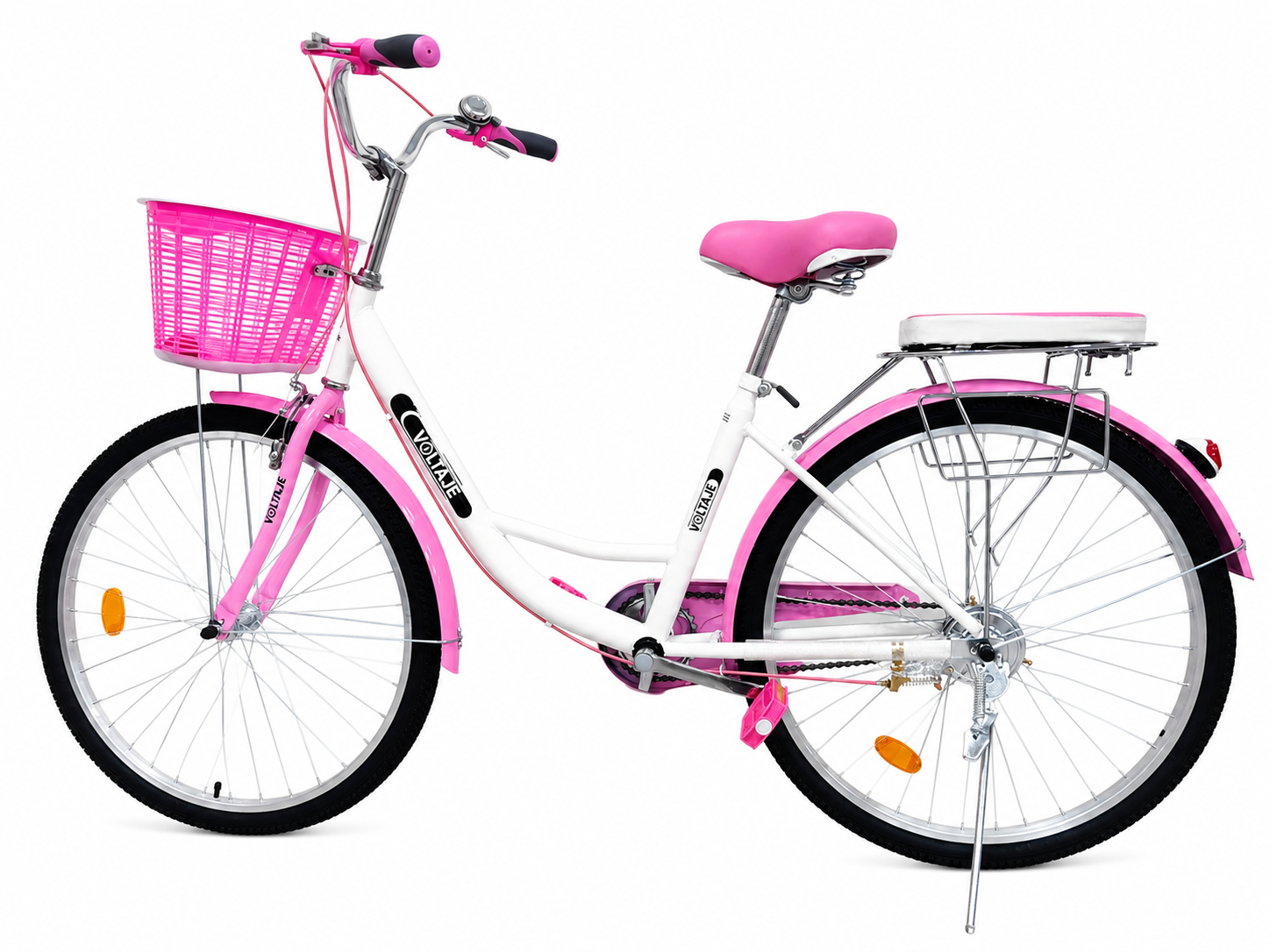 Bicicleta de paseo 26" Rosada Bicicleta de paseo 26 pulgadas rosada Voltaje