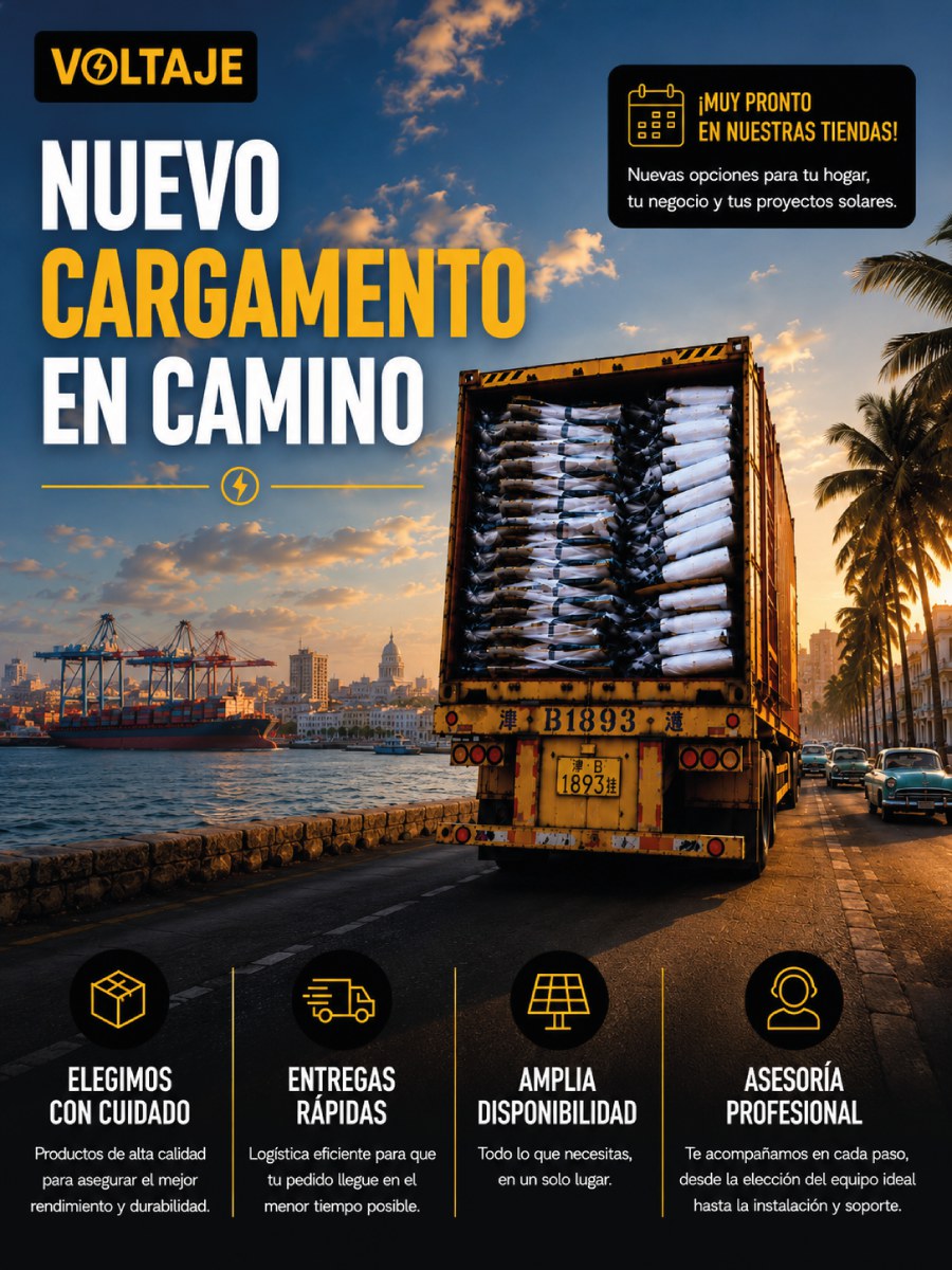 Nuevo cargamento de productos Voltaje en camino