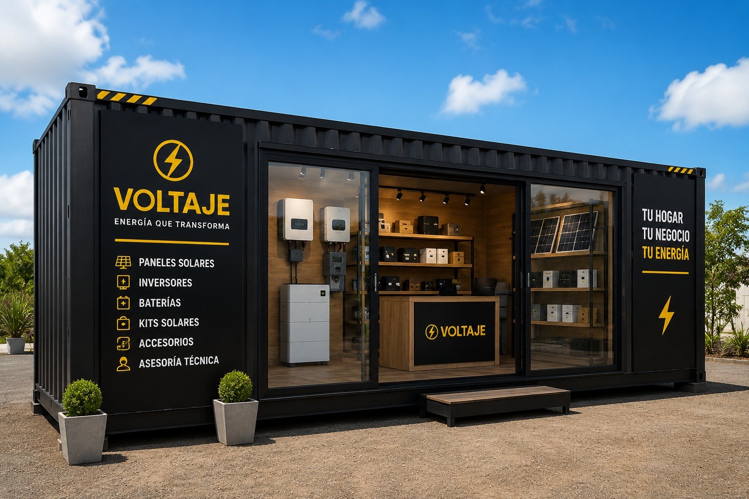 Tienda VOLTAJE y punto de entrega de soluciones solares