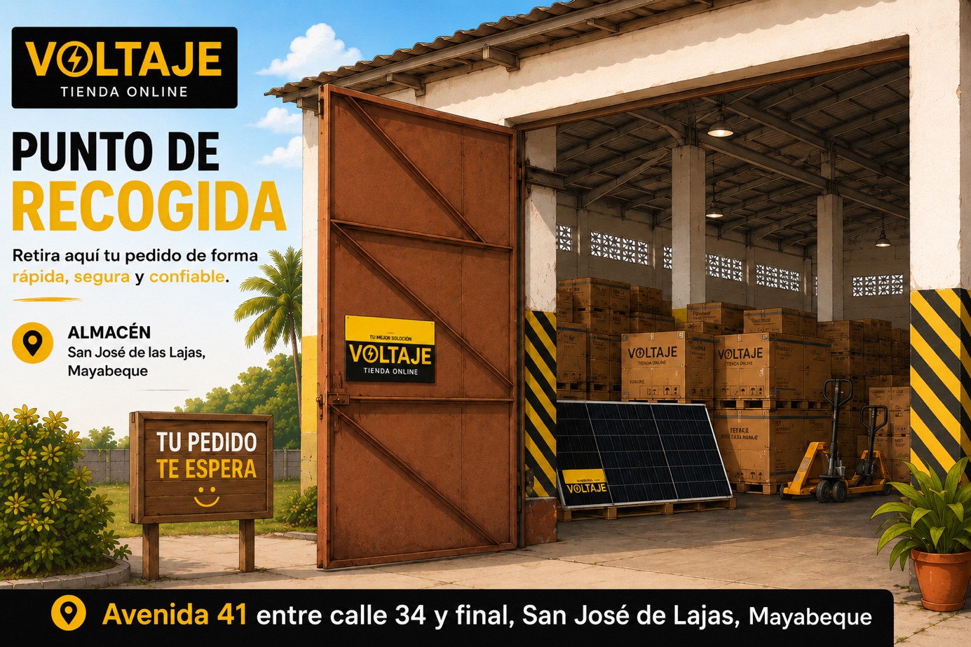Punto de Recogida Voltaje en San José de las Lajas, Mayabeque